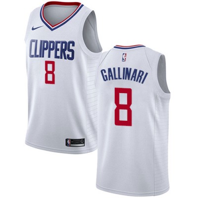 Nike Los Angeles Clippers #8 Danilo Gallinari White Youth NBA Swingman Association Edition Jersey